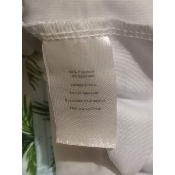 Yatta Golf Polo Shirt Mens Size XL Blue Green Floral Hawaiian Short Sleeve - Picture 10 of 12